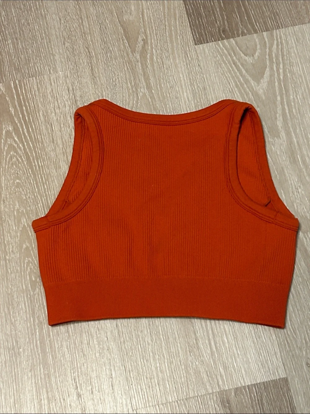 Unbranded Women’s High-Waist Ribbed Seamless Leggings & Bralette Tank Set